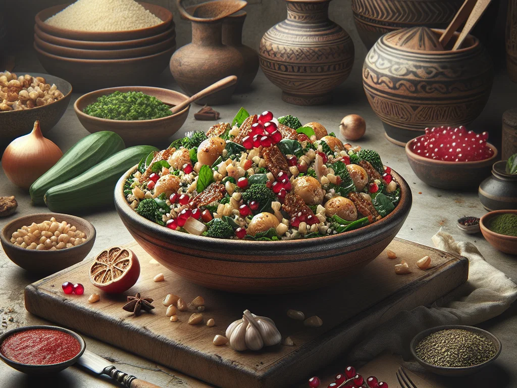 Arabischer Tabouleh mit Granatapfel