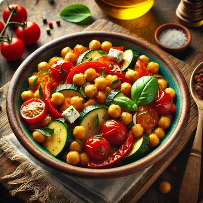 Mediterrane Kichererbsenpfanne