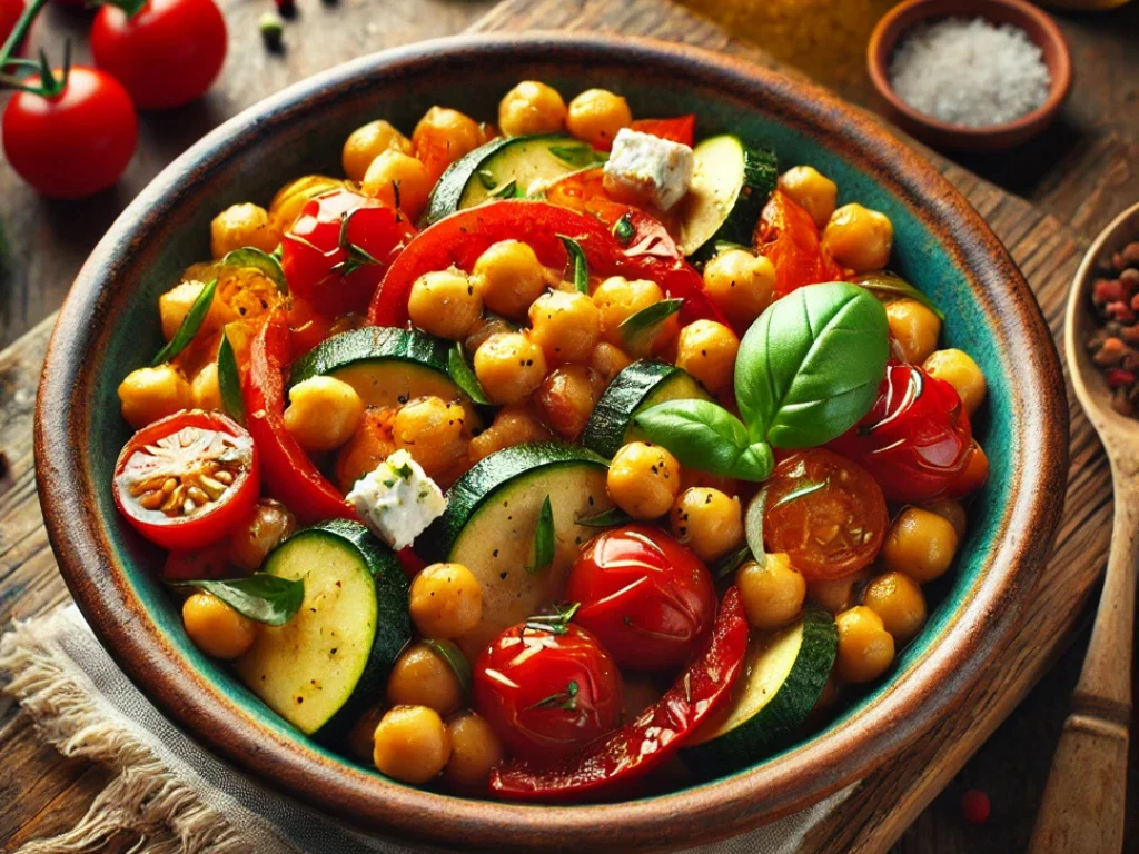 Mediterrane Kichererbsenpfanne