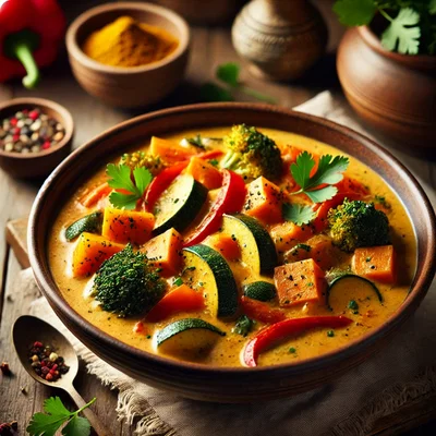 Kokos-Curry mit Gemüse