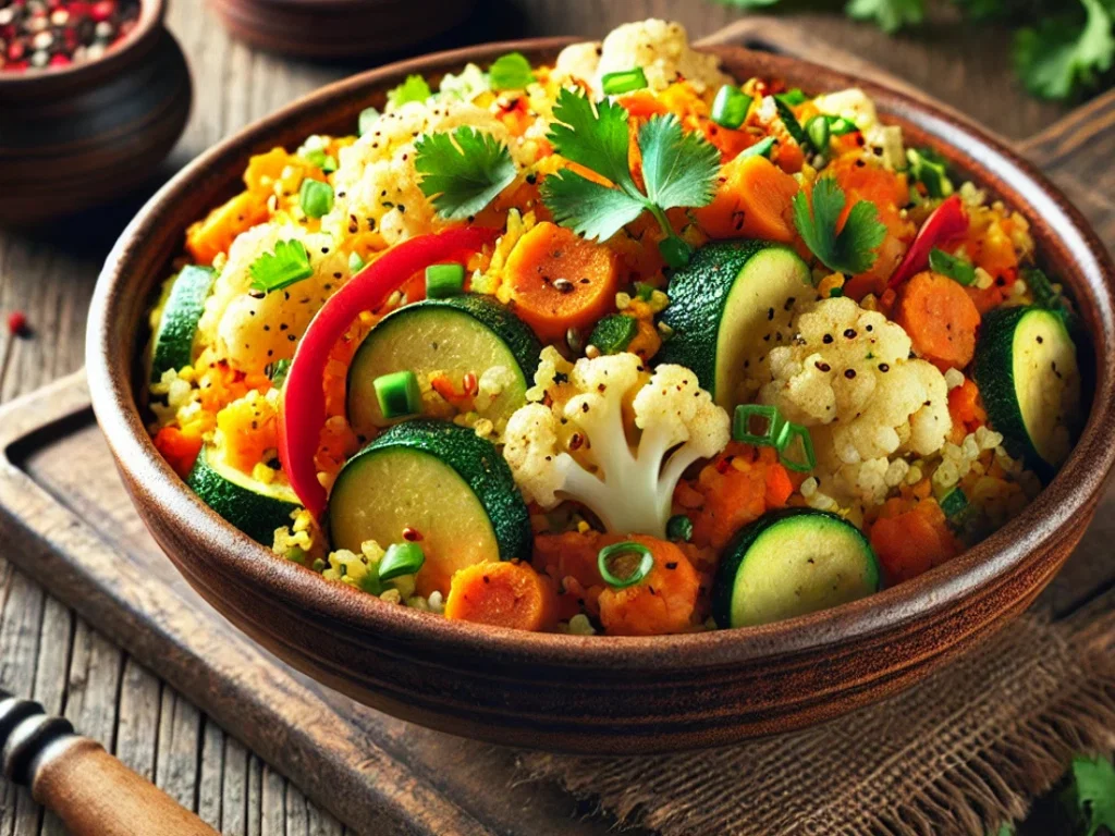 Blumenkohlreis mit Gemüse