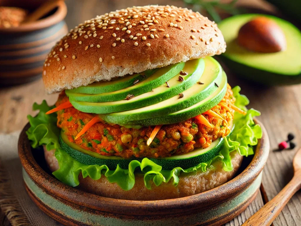 Vegetarische Avocado-Burger