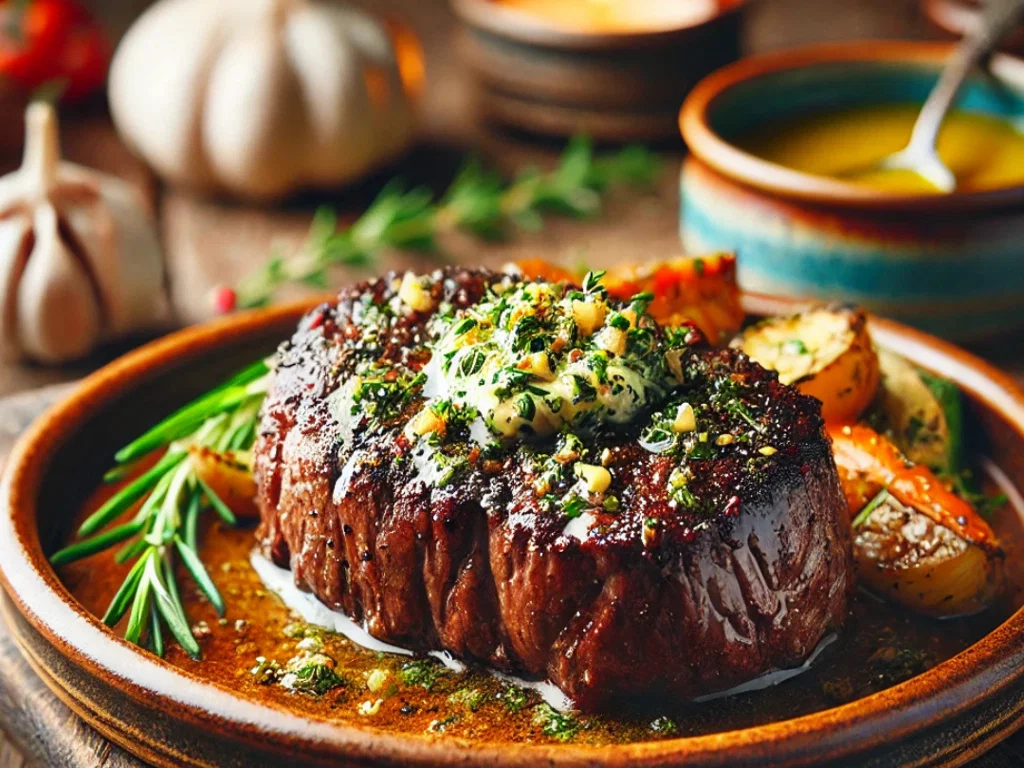 Rinderfilet mit Kräuterbutter