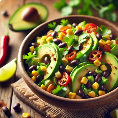 Bunte Bohnen-Avocado-Salsa