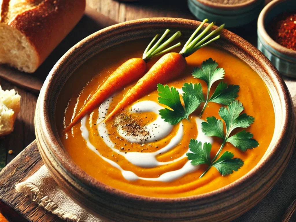 Kürbis-Möhren-Cremesuppe