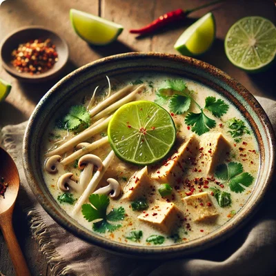Thailändische Tom Kha Gai
