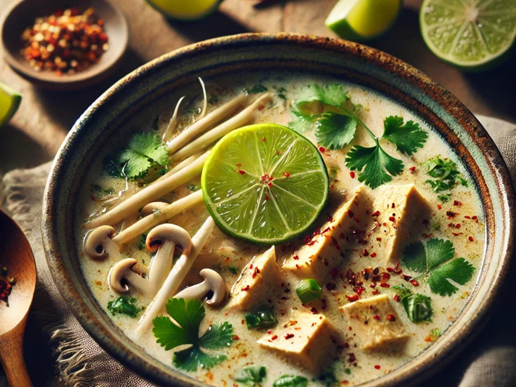 Thailändische Tom Kha Gai