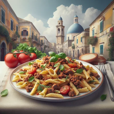 Mediterrane Hackfleisch-Pasta