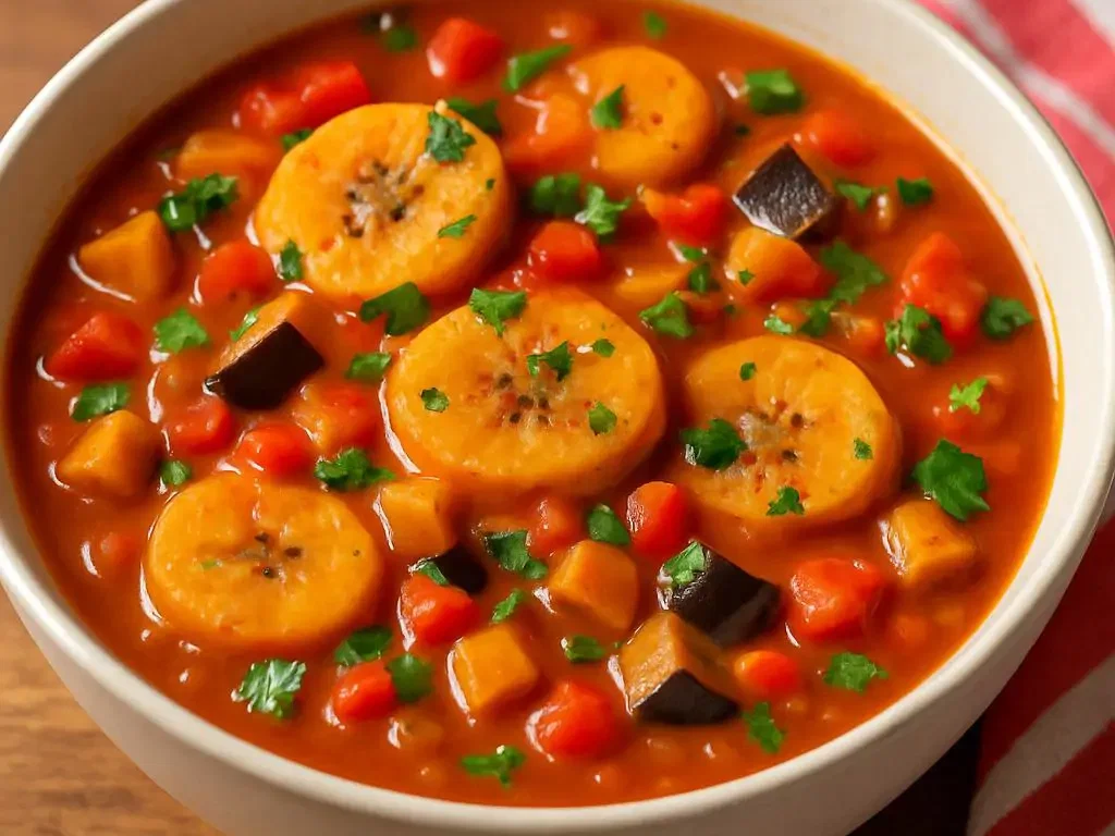 Vegane Sopa de Plátano – Eintopf mit Kochbanane