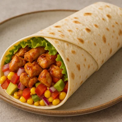 Mexikanischer Hähnchen-Wrap