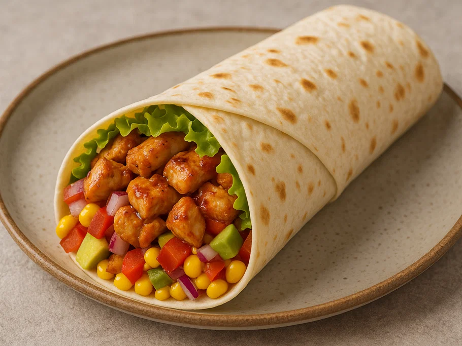 Mexikanischer Hähnchen-Wrap