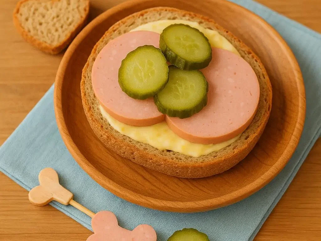 Moppis Wurstbrot mit Gurke