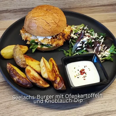 Seelachs Burger mit Panko-Crunch