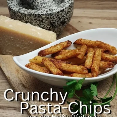 Knusprige Pasta-Chips aus der Heißluftfritteuse