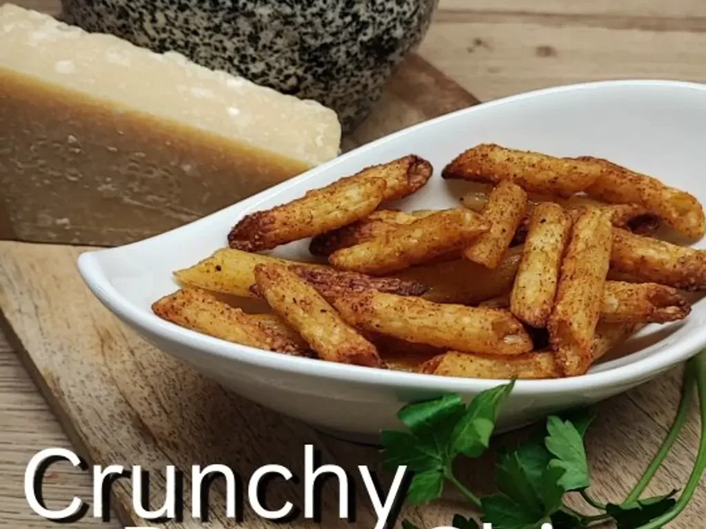 Knusprige Pasta-Chips aus der Heißluftfritteuse