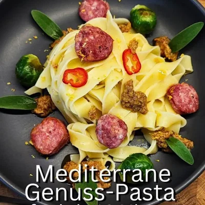 Tagliatelle mit Trüffel Salsiccia und Salbei
