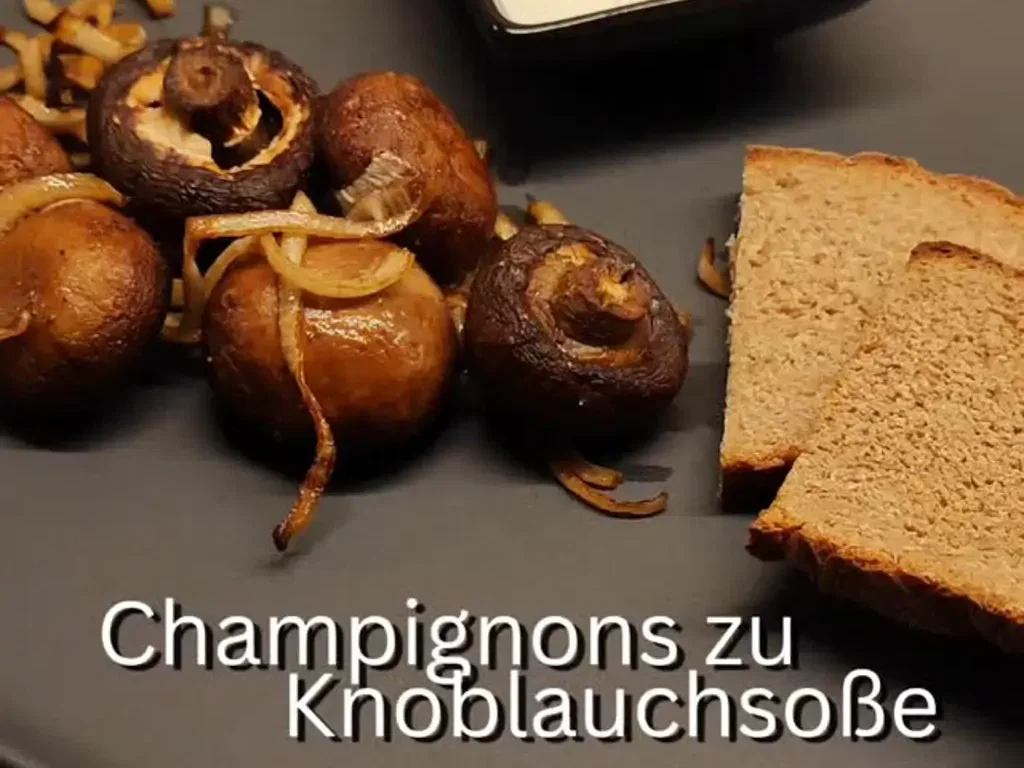 Champignons mit Knoblauchsoße