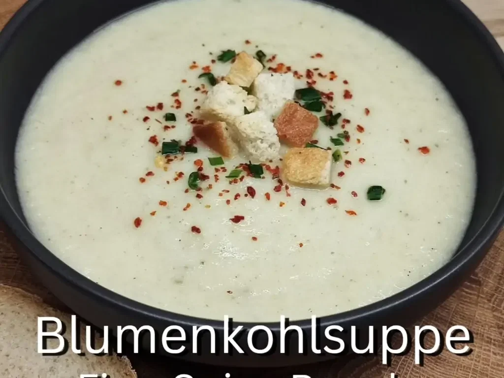 Cremige Blumenkohlsuppe mit fernöstlichem Touch