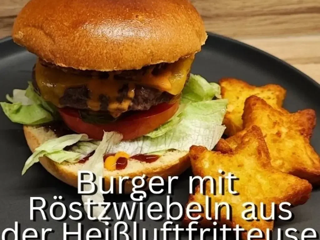 Silvester-Burger mit Röstzwiebeln