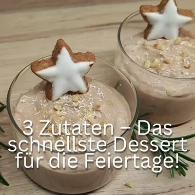 Schnelles Weihnachtsdessert mit Espresso