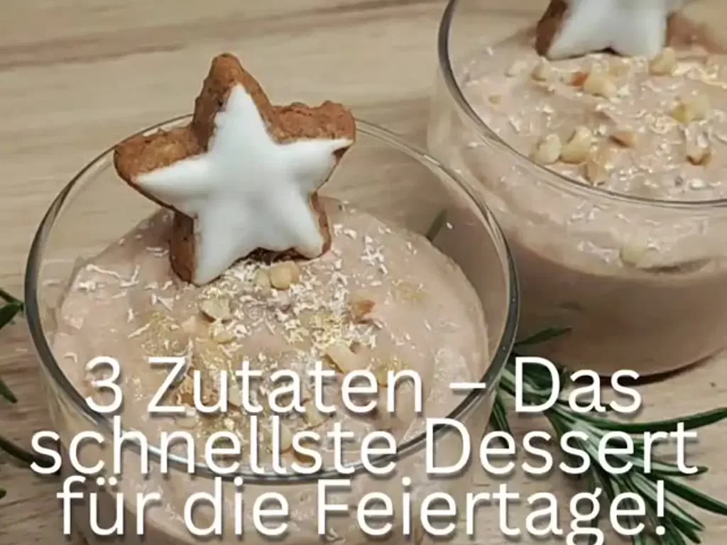 Schnelles Weihnachtsdessert mit Espresso