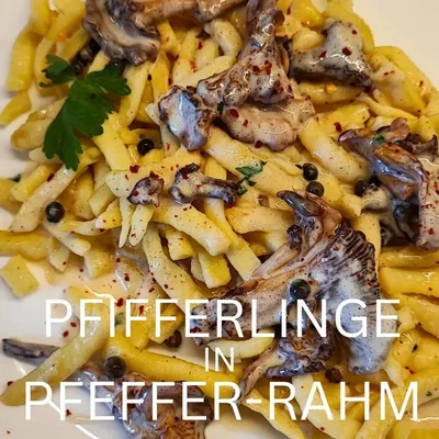 Pfifferlinge mit Spätzle