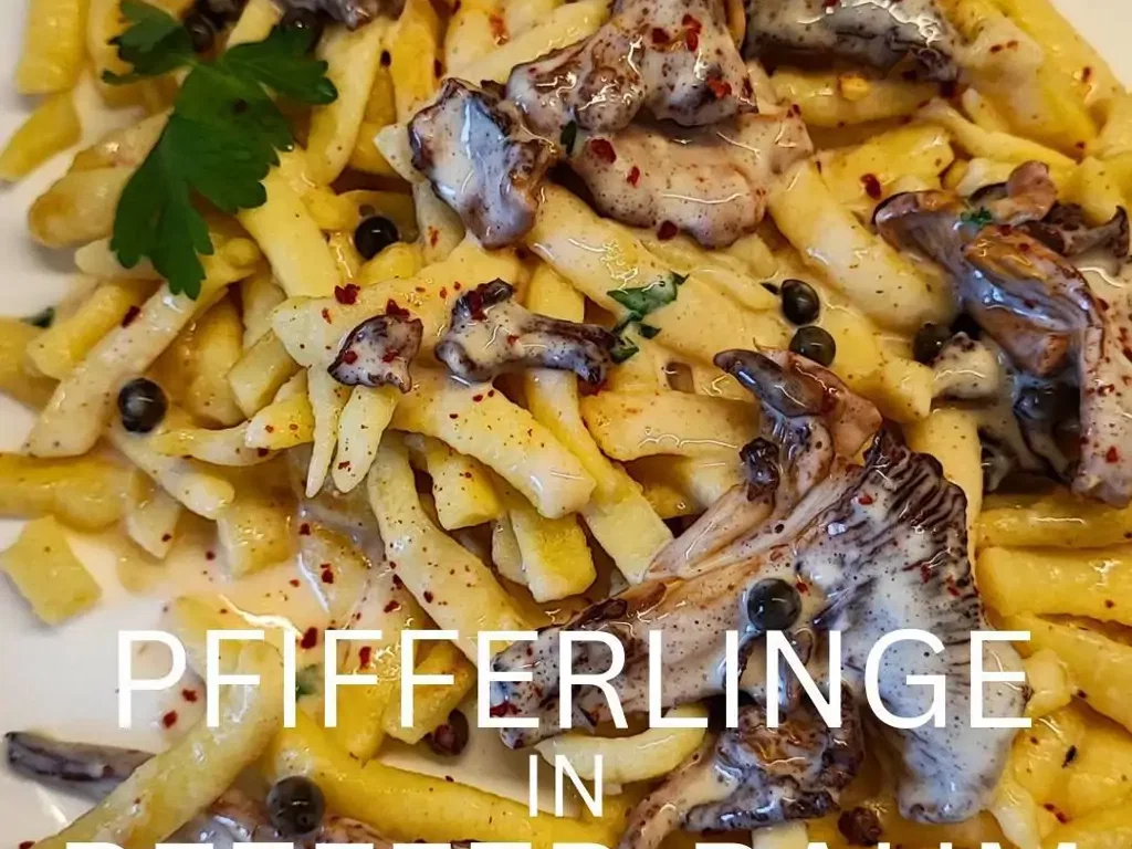 Pfifferlinge mit Spätzle