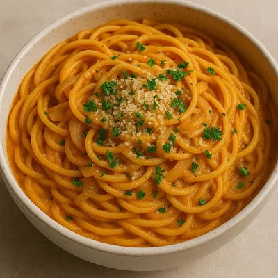 Vegane Cremige Zwiebelpasta