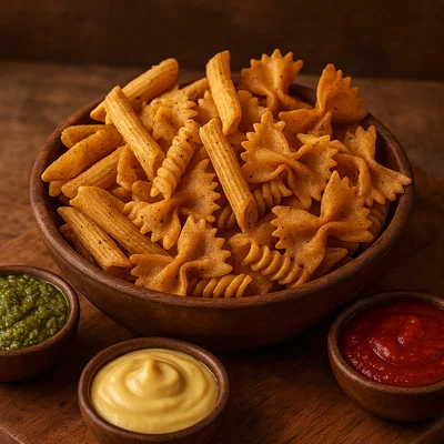 Knusprige Pasta Chips