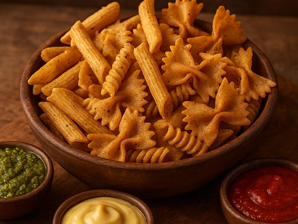 Knusprige Pasta Chips