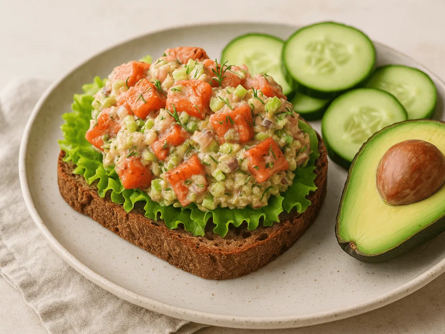 Veganer 'Thunfisch'-Salat aus Wassermelone
