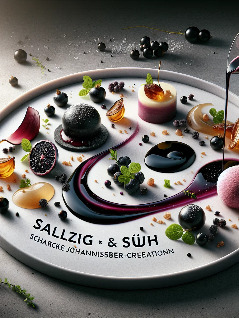 Cover der Sammlung Salzig & Süß: Schwarze Johannisbeer-Kreationen