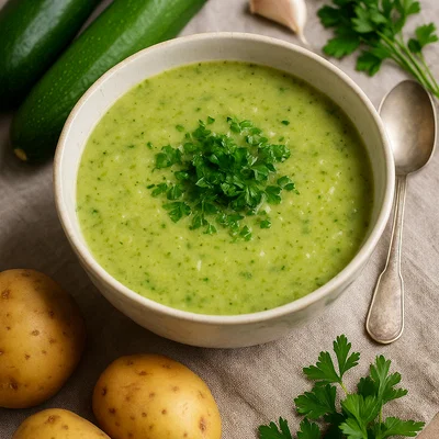 Cremige Zucchini-Kartoffel-Suppe