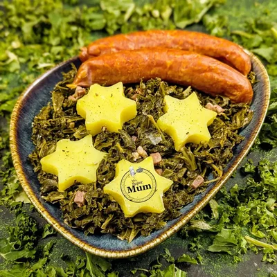 Grünkohl mit Kartoffeln und Mettenden
