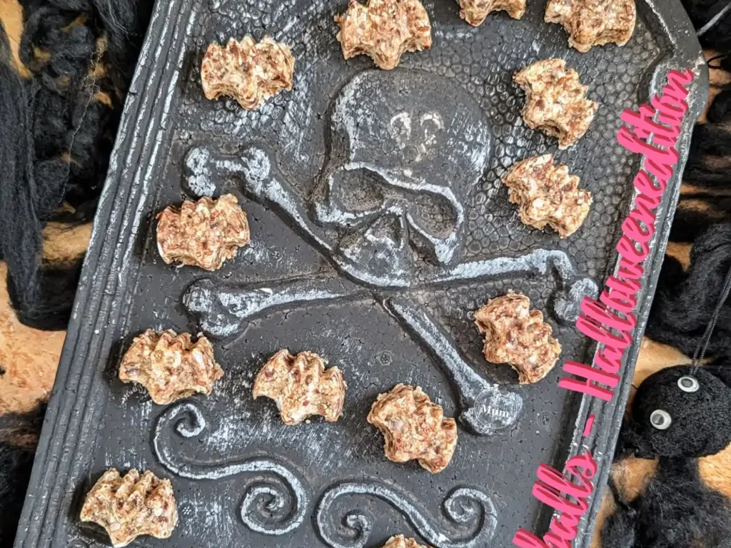 Vegane Zuckerfreie Energyballs - Stillkugeln - Halloweenedition