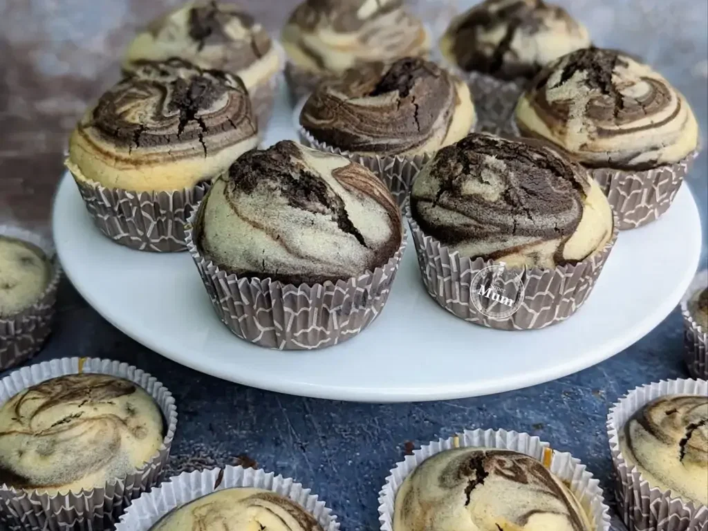 Einfache Zebramuffins