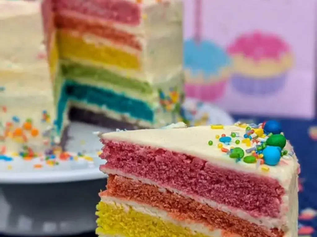 Regenbogentorte