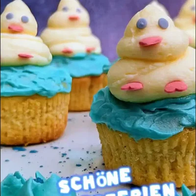 Zitronenmuffins mit Frischkäsefrosting