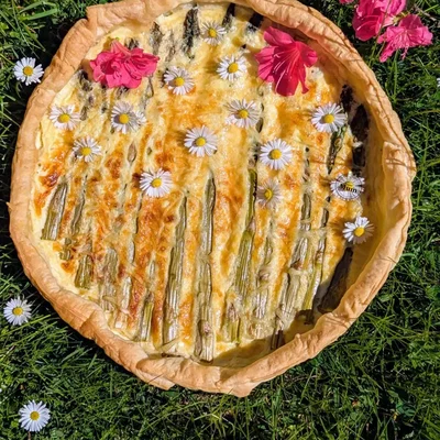 Spargelquiche zum Muttertag