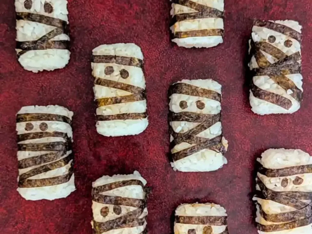 Vegane Halloween Thunfisch Nigiri