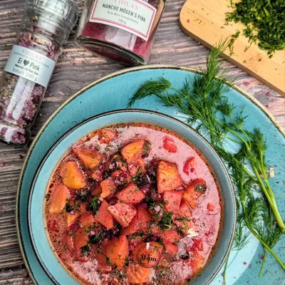 Violas' Sommersuppe mit Lachs