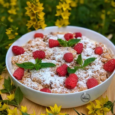 Fruchtfleisch Crumble