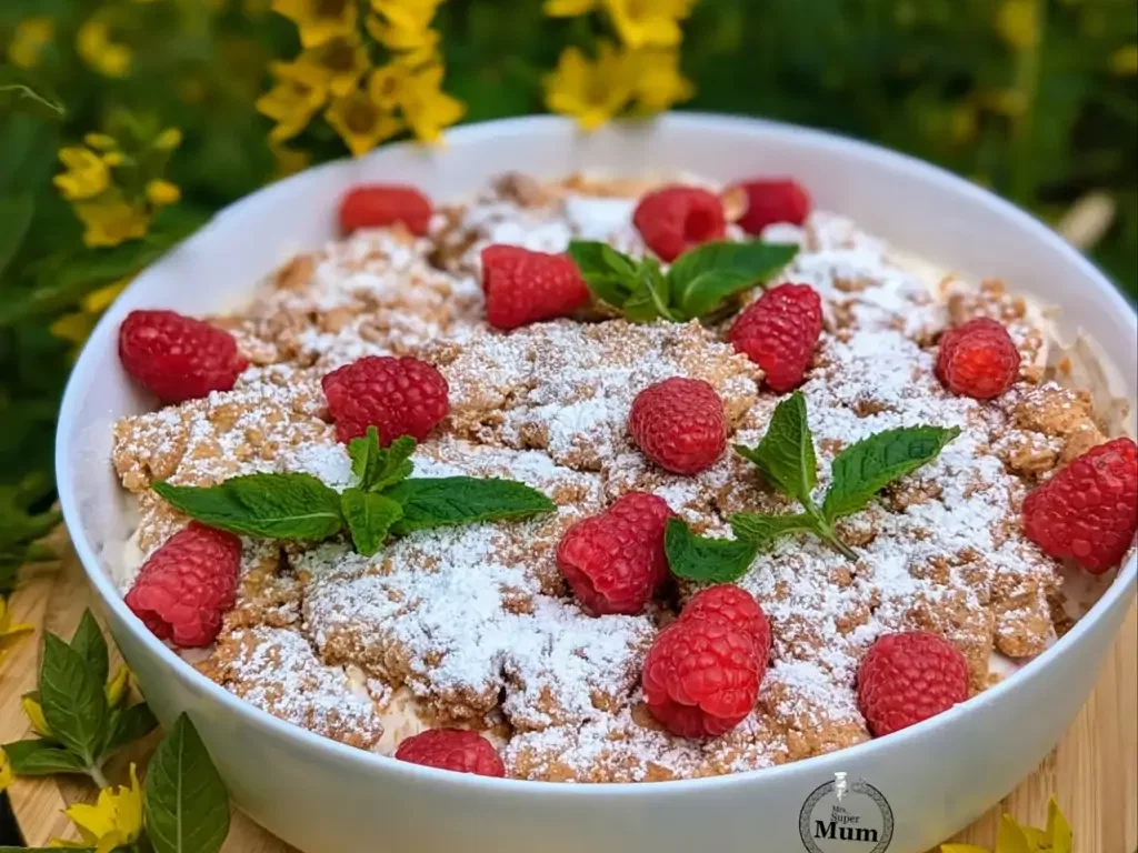 Fruchtfleisch Crumble
