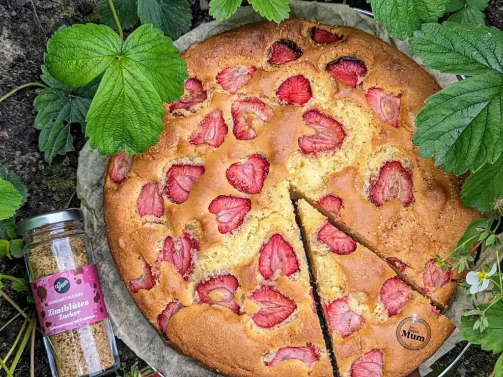Erdbeerkuchen für den Geburtstag