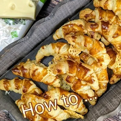 Einfache Mini-Käse-Croissants