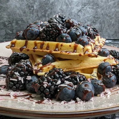 Fruchtige Waffeln