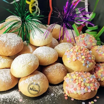 Mini Ofenberliner mit Erdbeermarmelade