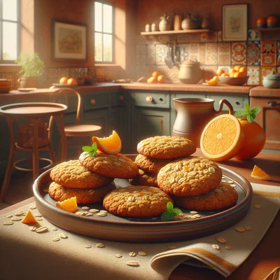 Vegane Orangen-Haferkekse