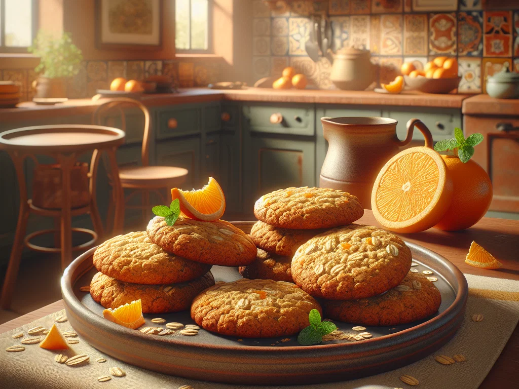 Vegane Orangen-Haferkekse
