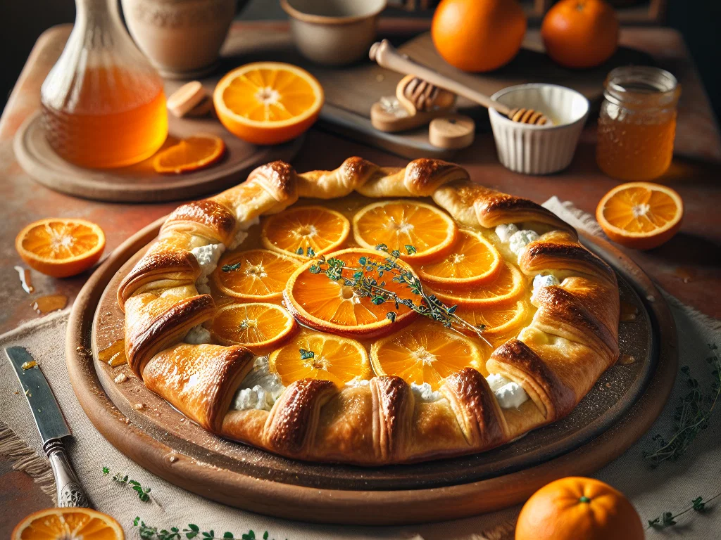 Orangen-Ricotta-Galette